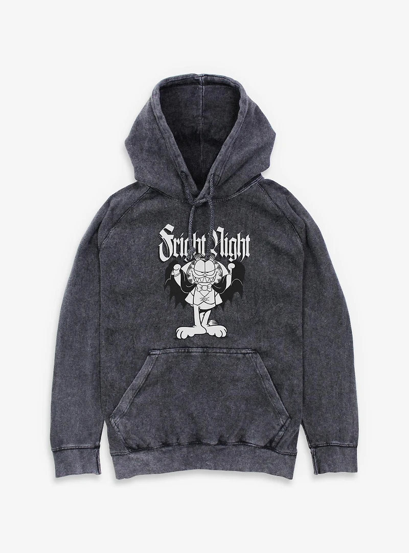 Garfield Fright Night Vampire  Mineral Wash Hoodie