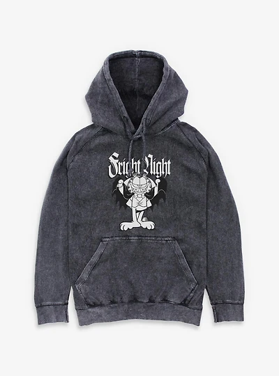 Garfield Fright Night Vampire  Mineral Wash Hoodie