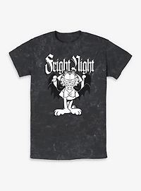 Garfield Fright Night Vampire  Mineral Wash T-Shirt