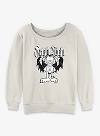 Garfield Fright Night Vampire  Womens Slouchy Sweatshirt