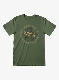 the Lord of Rings Middle Earth T-Shirt Olive