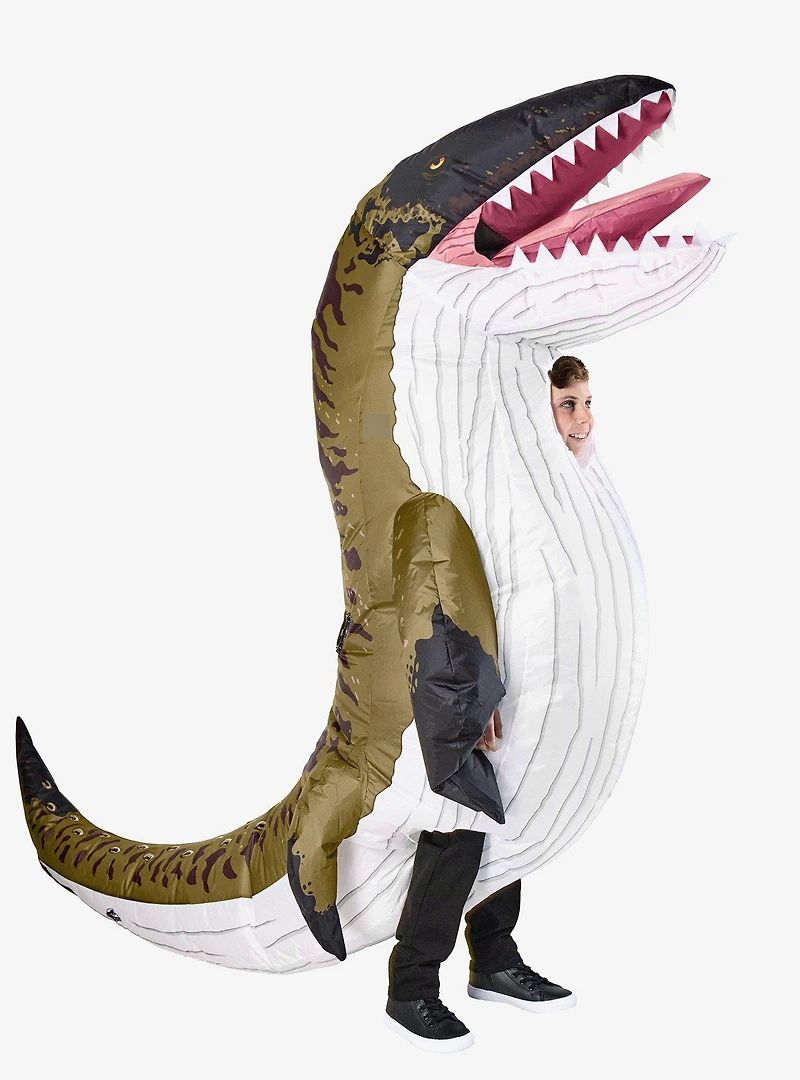 Jurassic World Rebirth Mosasaurus Inflatable Youth Costume