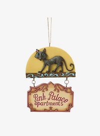 Coraline Black Cat on Pink Palace Ornament
