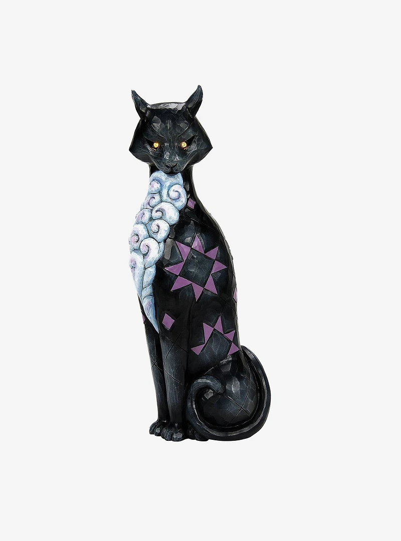 Halloween Black Cat with LED Figurine