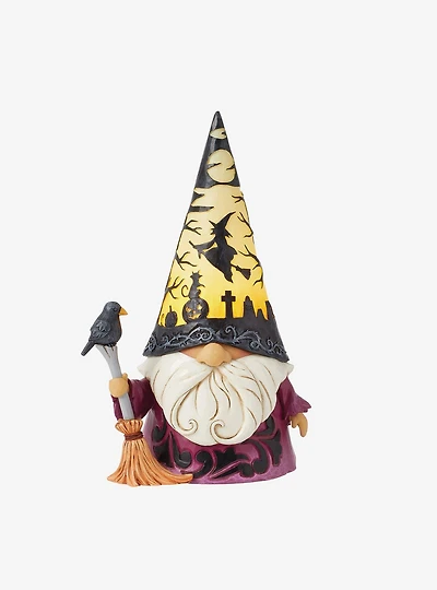 Halloween Wizard with LED Scene Figurine