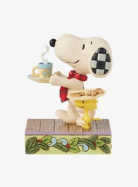Peanuts Snoopy and Woodstock Cooking Figurine