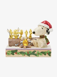 Peanuts Snoopy and Woodstocks Christmas Camping LED Figurine