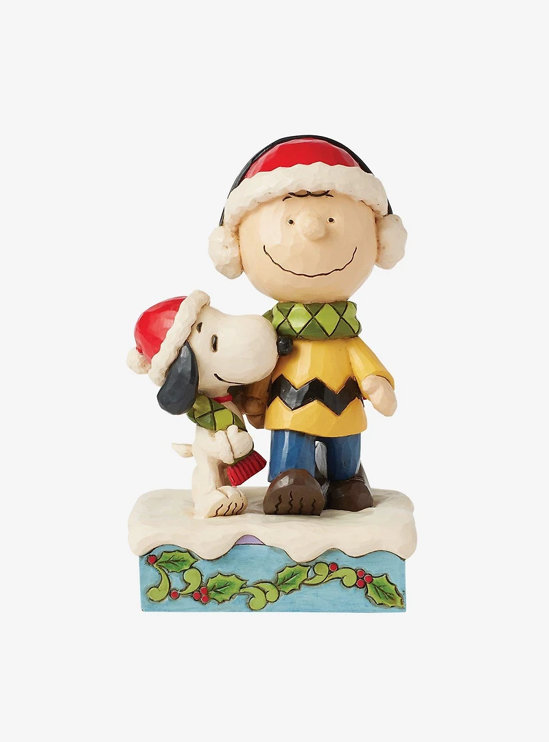 Peanuts Charlie Brown and Snoopy Christmas Figurine