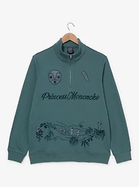 Studio Ghibli® Princess Mononoke Icons Quarter Zip Crewneck — BoxLunch Exclusive