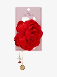 Disney Beauty and the Beast Rose Fabric Claw Clip — BoxLunch Exclusive