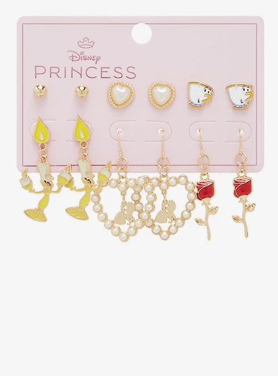 Disney Beauty and the Beast Icons Earring Set — BoxLunch Exclusive