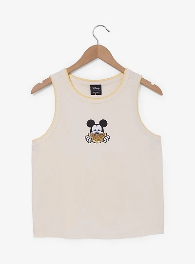 Disney Mickey Mouse Lemon Embroidered Women's Plus Tank Top - BoxLunch Exclusive