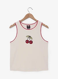 Marvel Spider-Man Cherries Embroidered Women's Plus Tank Top - BoxLunch Exclusive