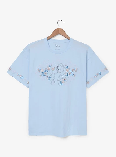 Disney Cinderella Horse Floral Women's Plus T-Shirt — BoxLunch Exclusive