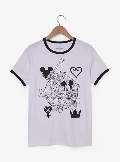 Disney Kingdom Hearts Tonal Group Portrait Women's T-Shirt - BoxLunch Exclusive