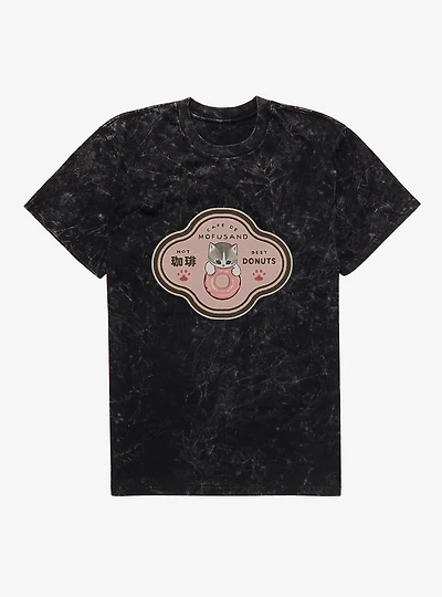 Mofusand Cafe De Mineral Wash T-Shirt