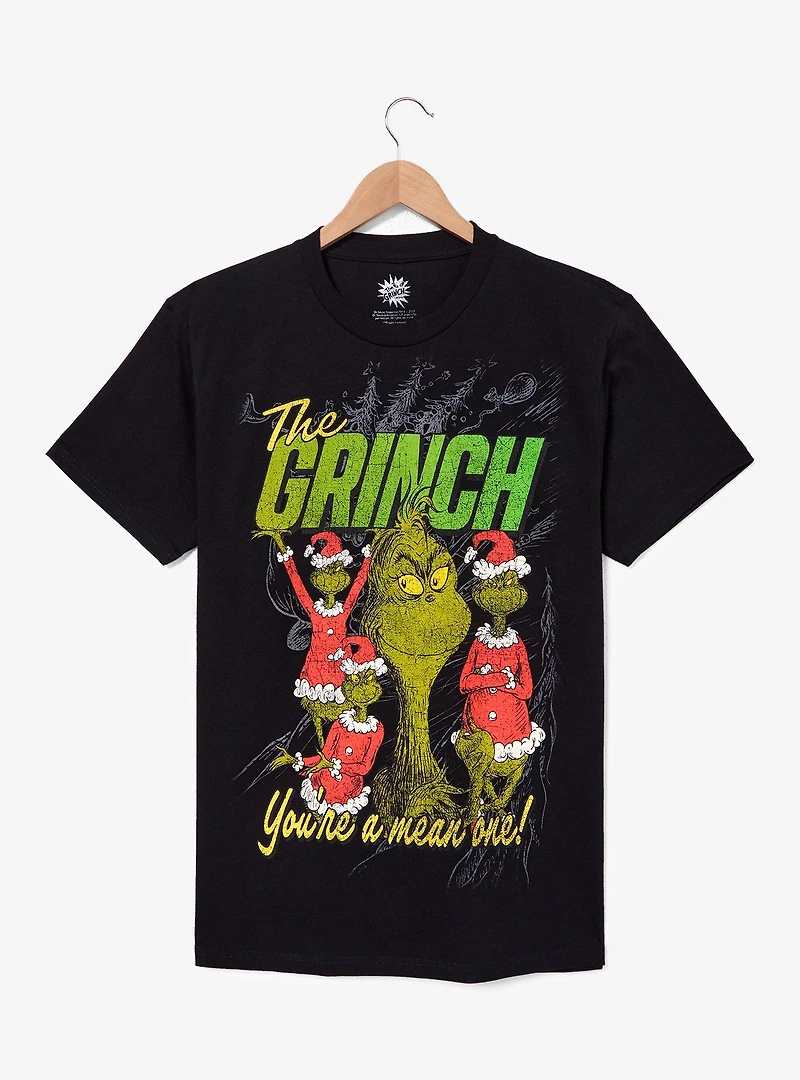 Dr. Seuss How The Grinch Stole Christmas Multi-Portrait T-Shirt — BoxLunch Exclusive