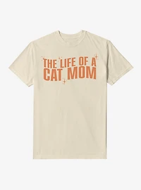 The Life Of A Cat Mom Garment Dye T-Shirt