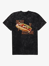 The Life Of A Glizzy Girl Mineral Wash T-Shirt