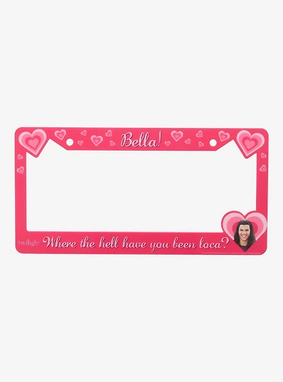 Twilight Bella Where Have You Been Hearts License Plate Frame - BoxLunch Exclusive