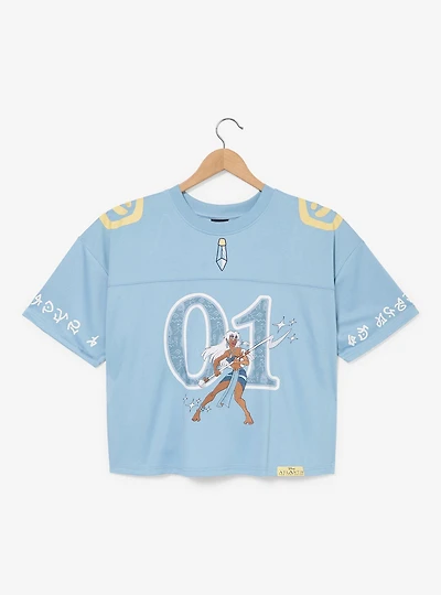 Disney Atlantis: The Lost Empire Kida Women's Plus Cropped Football Jersey - BoxLunch Exclusive