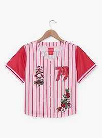 Strawberry Shortcake Women's Cropped Baseball Jersey — BoxLunch Exclusive