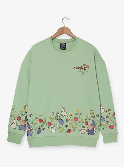 Studio Ghibli® My Neighbor Totoro Veggies Embroidered Crewneck — BoxLunch Exclusive