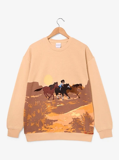 Bob's Burgers Tina Horseback Riding Sceneic Crewneck