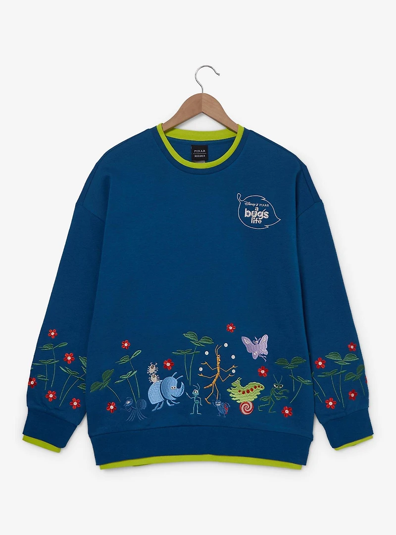 Disney Pixar A Bug's Life Characters Embroidered Crewneck - BoxLunch Exclusive