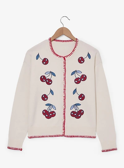 Marvel Spider-Man Mask Cherries Women's Cardigan - BoxLunch Exclusive