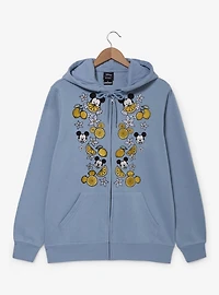 Disney Mickey Mouse Lemons Embroidered Women's Zippered Hoodie - BoxLunch Exclusive