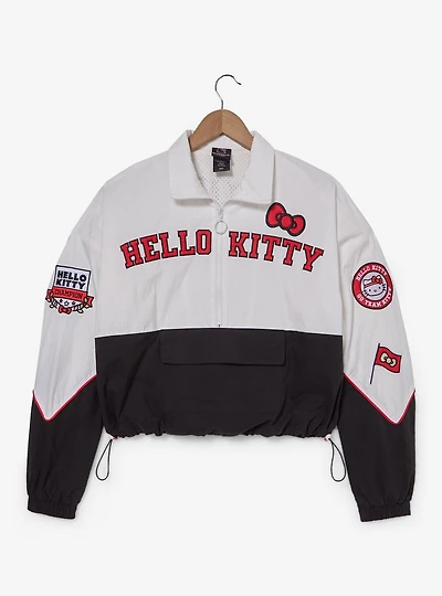 Sanrio Hello Kitty Icons Women's Plus Cropped Windbreaker - BoxLunch Exclusive