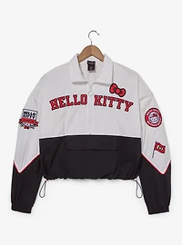 Sanrio Hello Kitty Icons Women's Plus Cropped Windbreaker - BoxLunch Exclusive