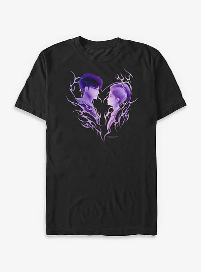 KPop Demon Hunters Rumi & Jinu Heart Big Tall T-Shirt
