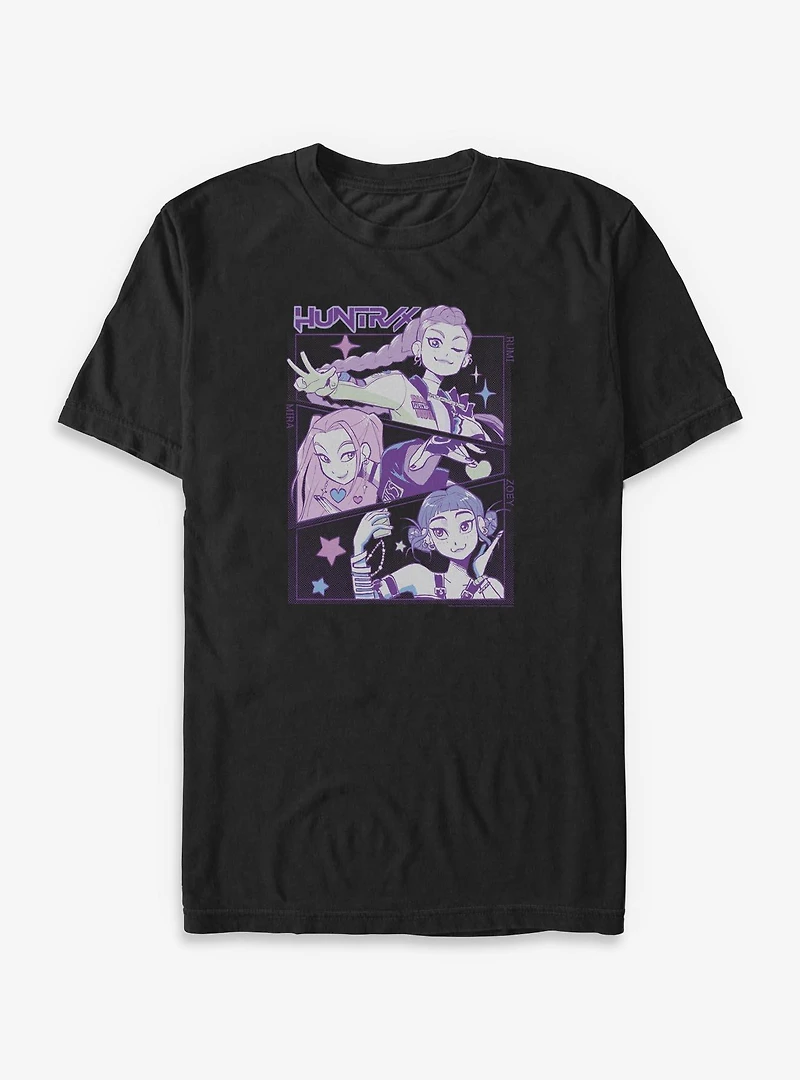 KPop Demon Hunters Huntrix Group Panels Big & Tall T-Shirt