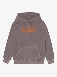 The Life Of A Cat Mom Mineral Wash Hoodie