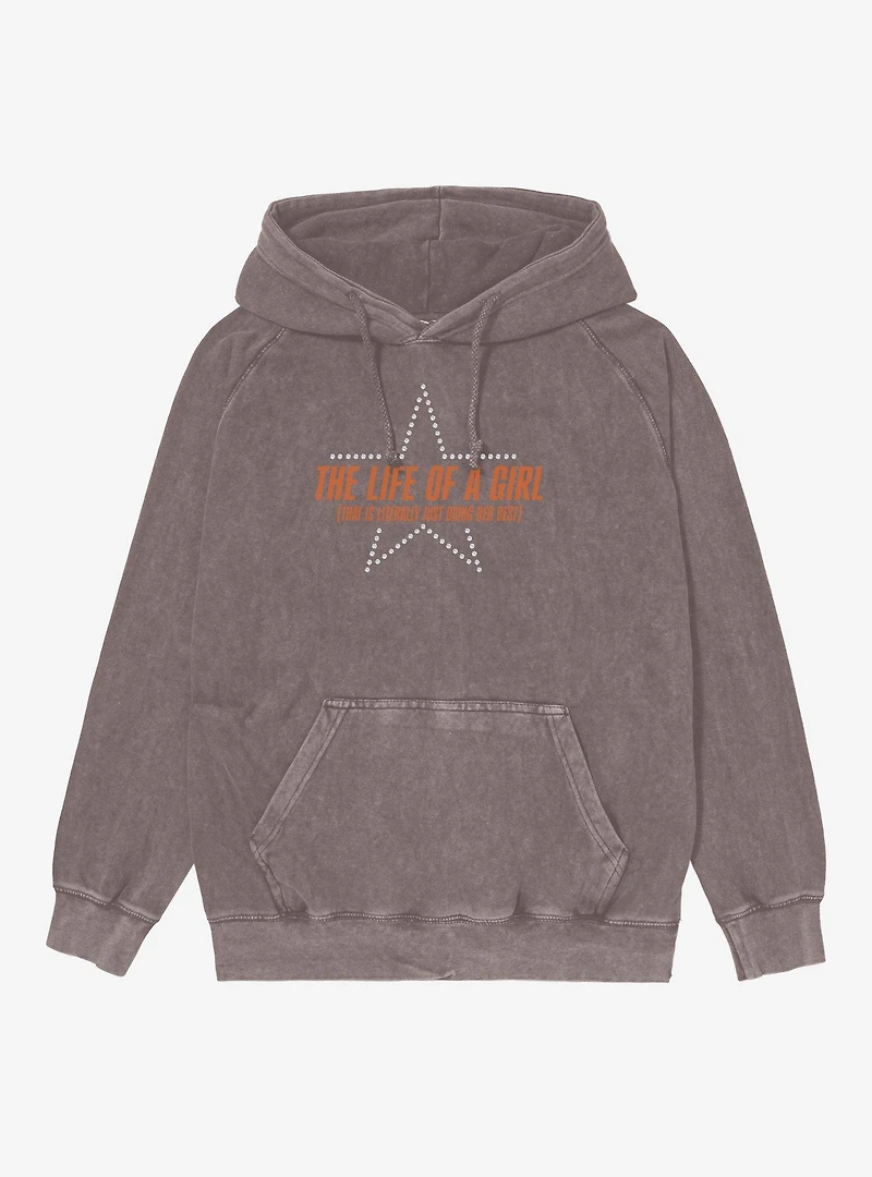 The Life Of A Girl Mineral Wash Hoodie