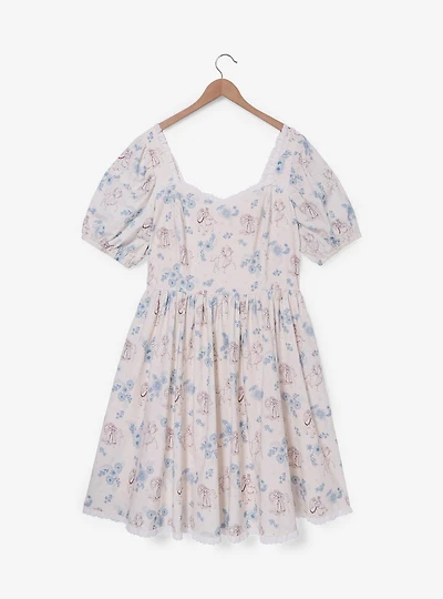 Disney Princess Floral Horses Allover Print Plus Dress - BoxLunch Exclusive