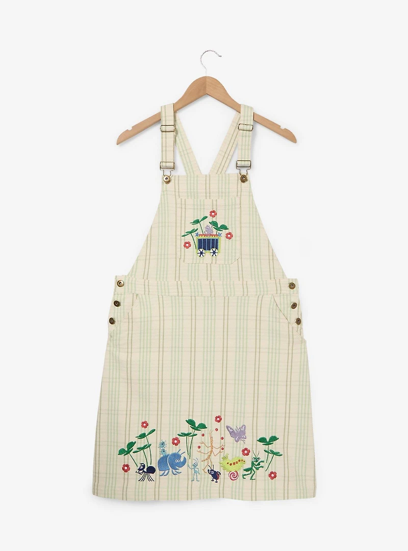 Disney Pixar A Bug's Life Plaid Overall Dress - BoxLunch Exclusive