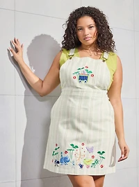 Disney Pixar A Bug's Life Plaid Plus Overall Dress - BoxLunch Exclusive