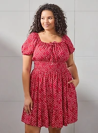 Marvel Spider-Man Cherries Bandanna Allover Print Plus Dress - Boxlunch Exclusive