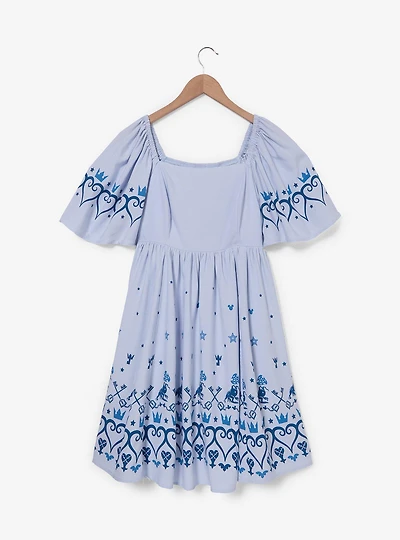 Disney Kingdom Hearts Icons Flutter Sleeve Dress - BoxLunch Exclusive