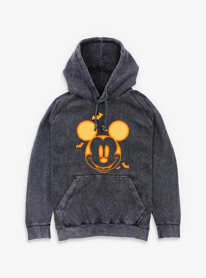 Disney Mickey Mouse Pumpkin Face Mineral Wash Hoodie