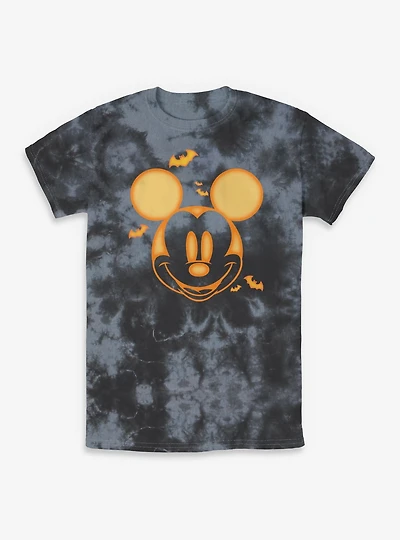 Disney Mickey Mouse Pumpkin Face Tie-Dye T-Shirt
