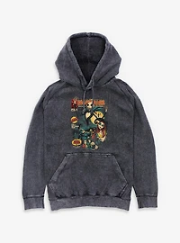 The Nightmare Before Christmas Comic Cover Style Mineral Wash Hoodie