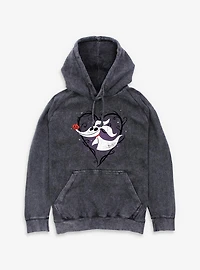 The Nightmare Before Christmas Zero Heart Mineral Wash Hoodie