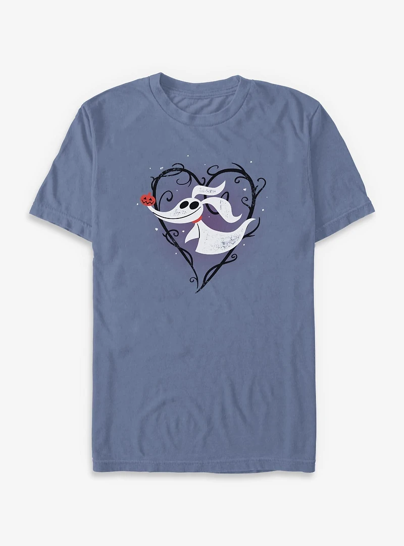 The Nightmare Before Christmas Zero Heart Garment Dye T-Shirt