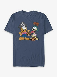 Garfield Pirate Buds and Odie Garment Dye T-Shirt