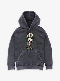 Disney Mickey Mouse Skeleton Mineral Wash Hoodie