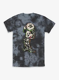 Disney Mickey Mouse Skeleton Tie-Dye T-Shirt
